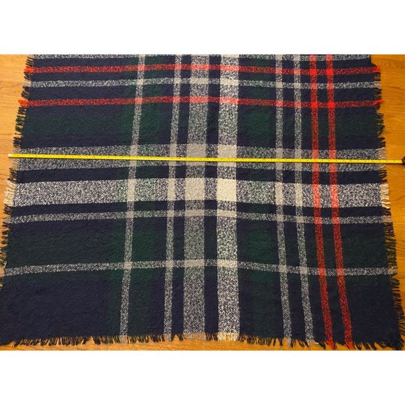 Scottish Tartan Plaid Blanket Wrap Scarf‎ Shawl Women OS Soft Warm Cozy Winter - Picture 12 of 12